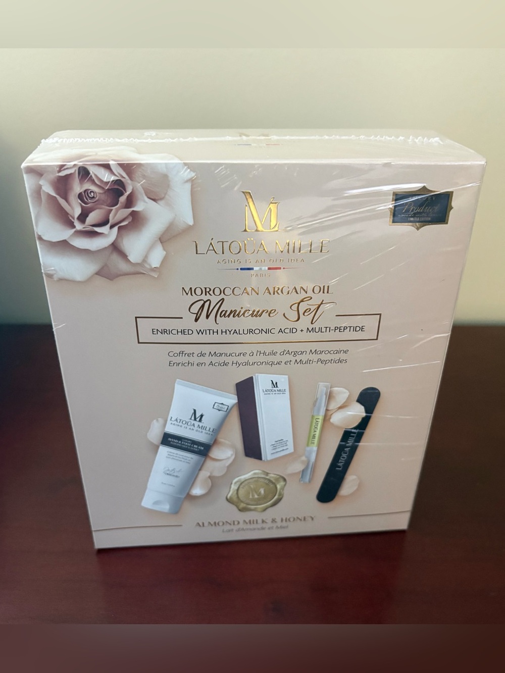 Latoua Mille Moroccan Argan Oil Manicure Set Nail Care Kit Sealed In Box
